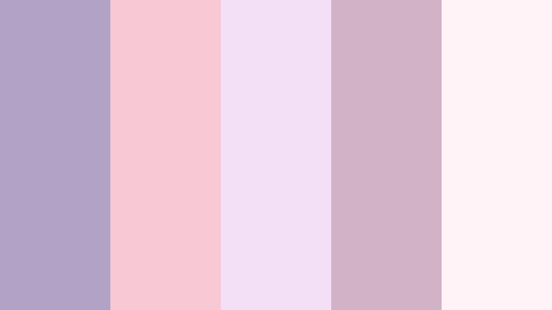 rose ash reverie ash lavender color palette with hex codes