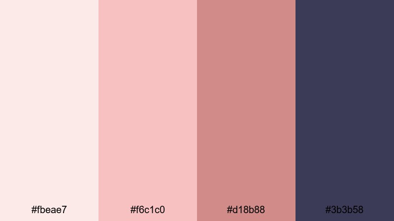 rose gold birthday glam birthday color palette with hex codes
