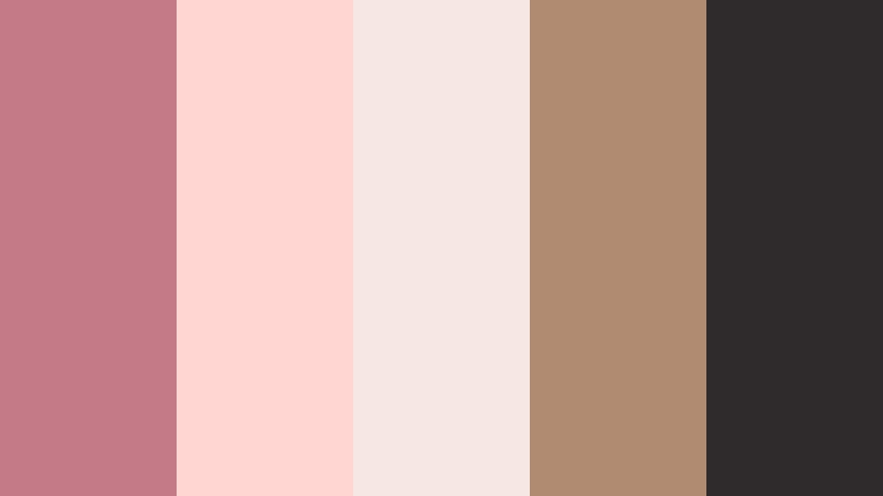 rose gold minimalist antique rose color palette with hex codes