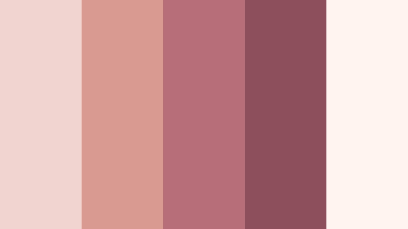 rose gold reverie luxury brand color color palette with hex codes