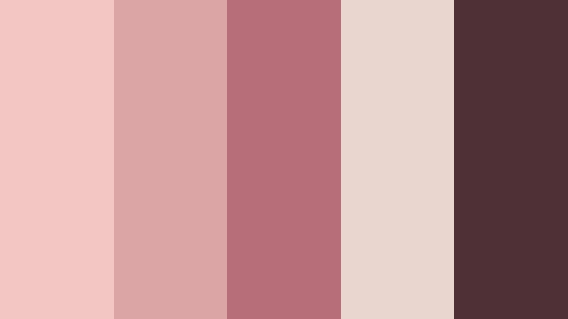 rose gold runway fashion video color color palette with hex codes