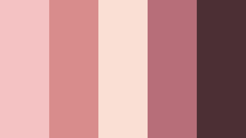 rose gold toast birthday video color color palette with hex codes