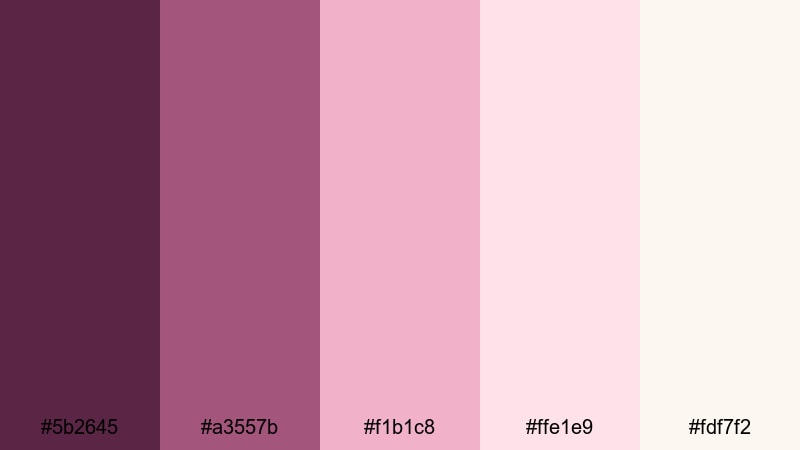 rose laurels at dusk roman empire color palette with hex codes