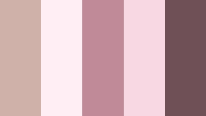 rose macaron daydream creamy taupe color palette with hex codes