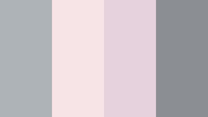 rose mist reverie antique silver color palette with hex codes