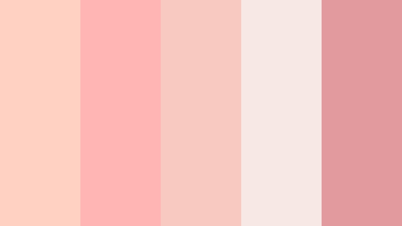 rose petal whisper powder peach color palette with hex codes