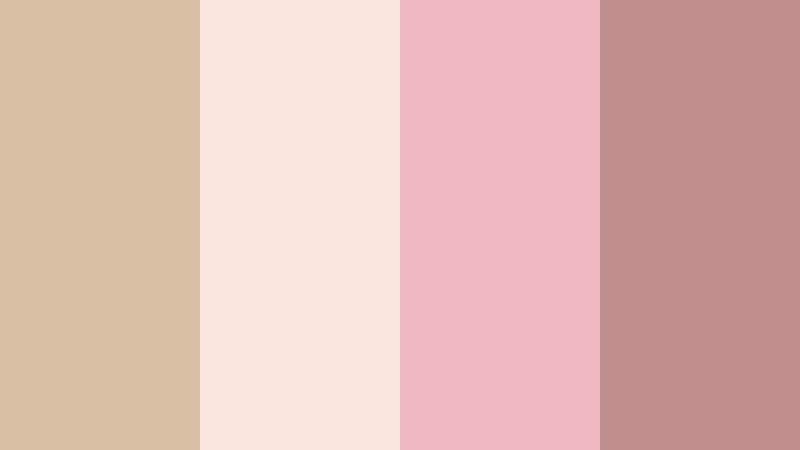 rose tinted sandscape dusty sand color palette with hex codes