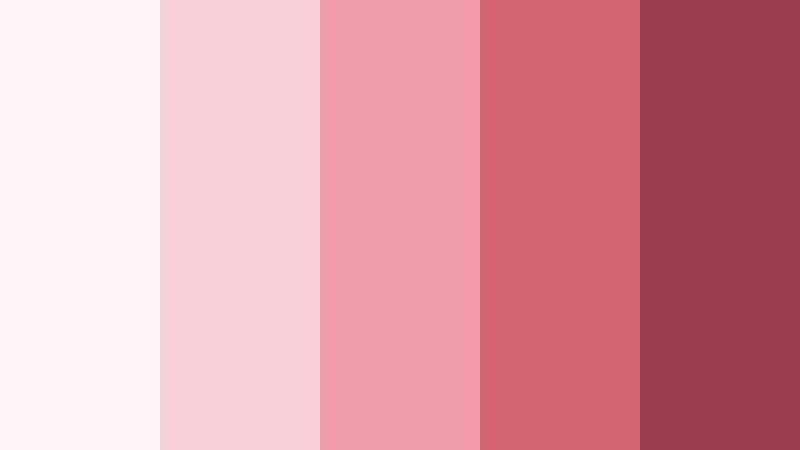rosewater love letters soft crimson color palette with hex codes
