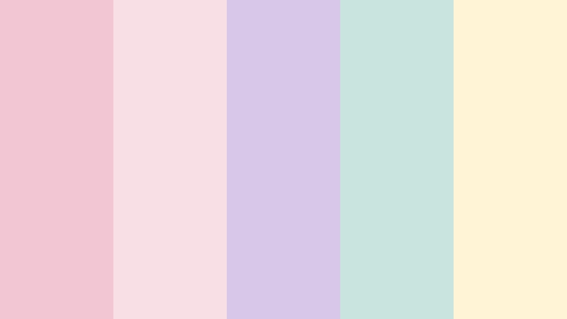 rosewater reverie pastel color color palette with hex codes