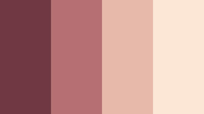 rosewood bedroom glow muted cranberry color palette with hex codes