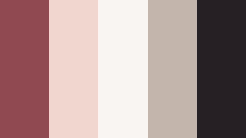 rosewood loft minimal dusty rosewood color palette with hex codes