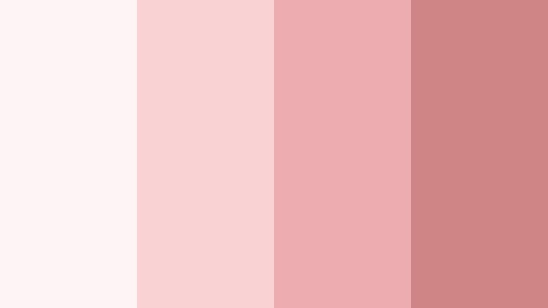 rosy cloud daydream rose gold mist color palette with hex codes