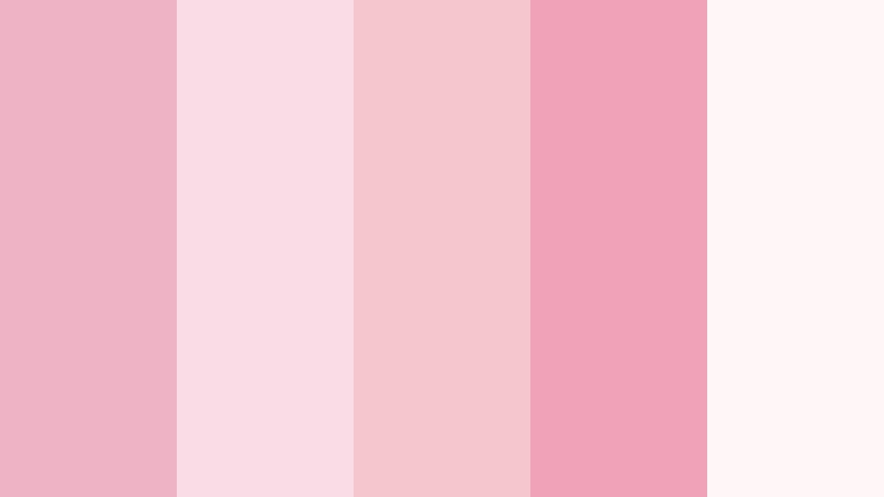 rosy letters home rose quartz color palette with hex codes