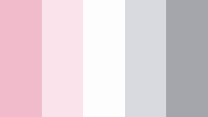 rosy minimal workspace powdered rose color palette with hex codes