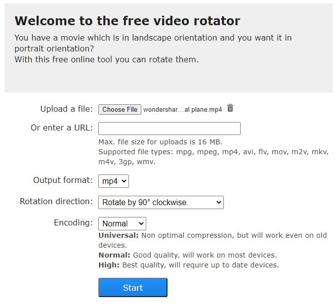 online video rotator - Online Video Rotator