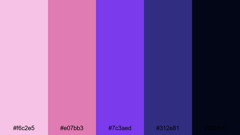 royal ballroom eclipse sleeping beauty color palette with hex codes