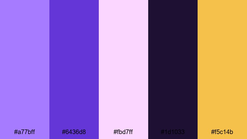 royal lilac spotlight lilac lavender color palette with hex codes