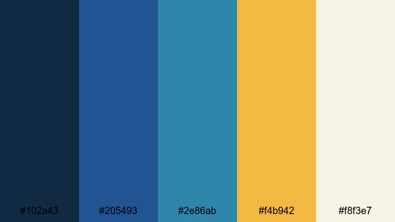 royal mosaic reflections moroccan color palette with hex codes