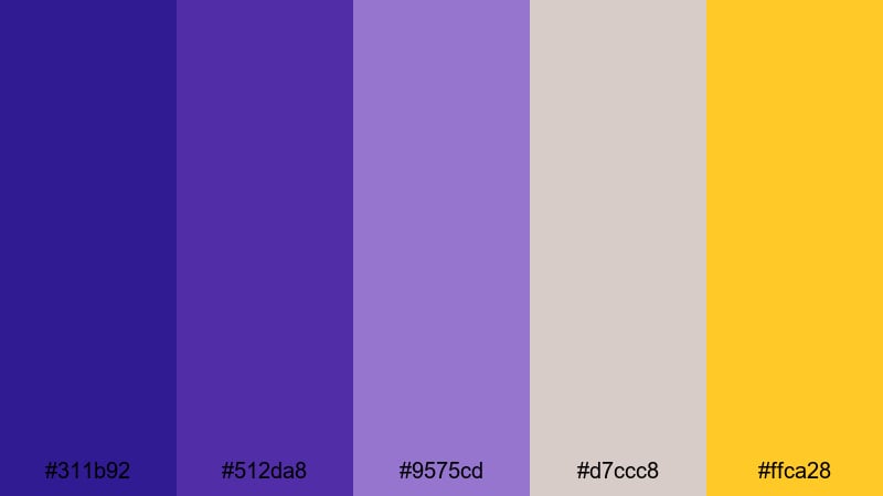 royal premiere violet violet color palette with hex codes