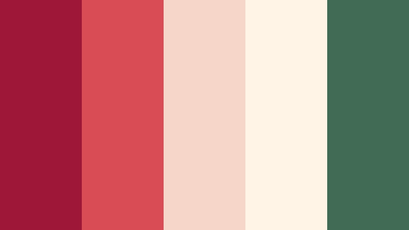 ruby ribbon glow christmas color palette color palette with hex codes