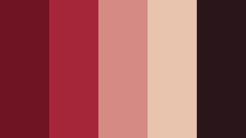 ruby velvet gala luxury brand color color palette with hex codes