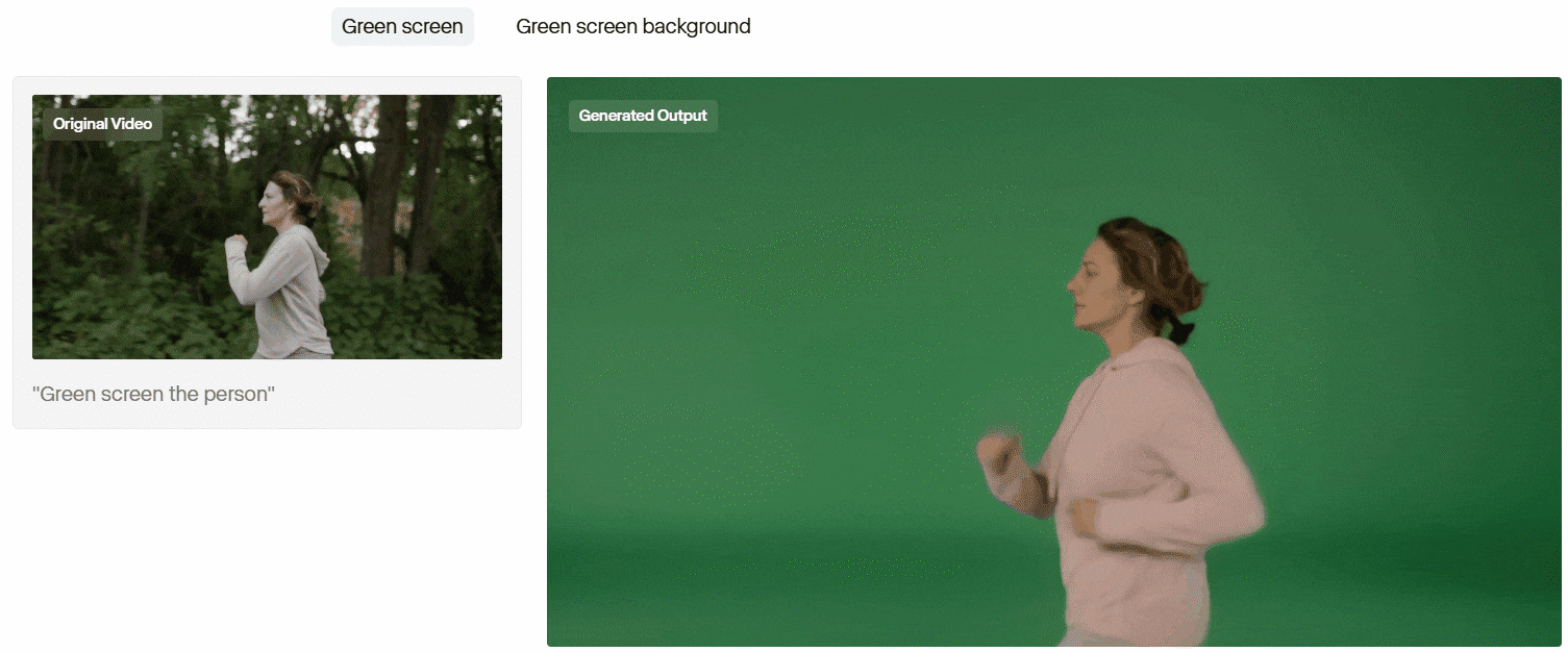 runway aleph green screen