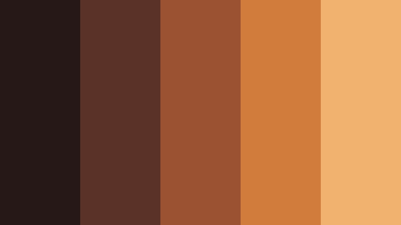 rust and ember frame cinematic bronze color palette with hex codes