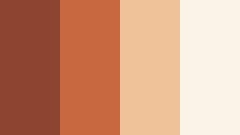 rust and linen minimal canyon rust color palette with hex codes