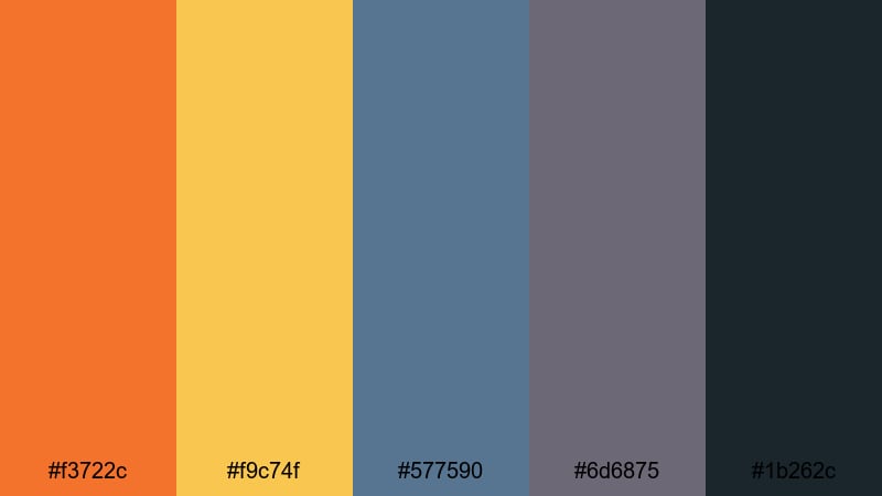 rusted freight story graffiti color palette with hex codes