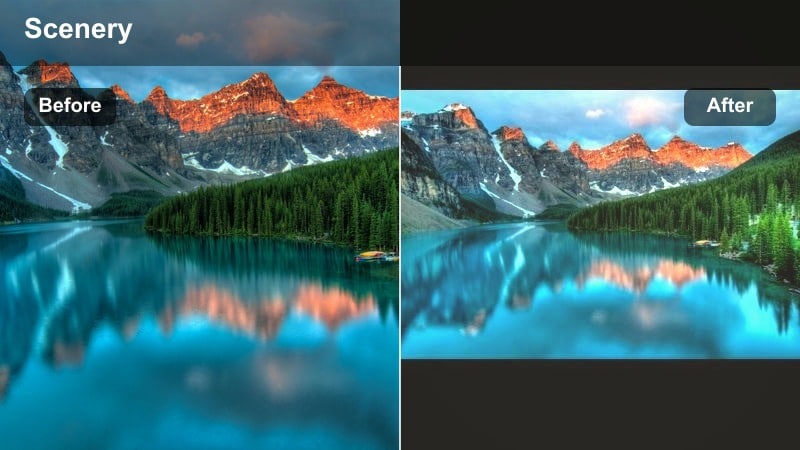 Soft rust-colored sunset over desert dunes