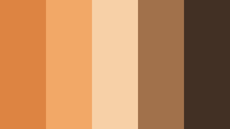 rustic apricot cabin burnt apricot color palette with hex codes