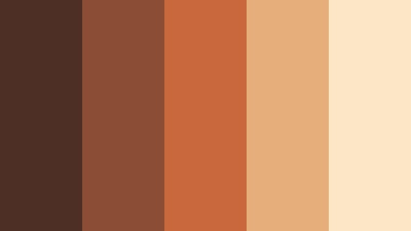 rustic cabin ember dark cocoa color palette with hex codes