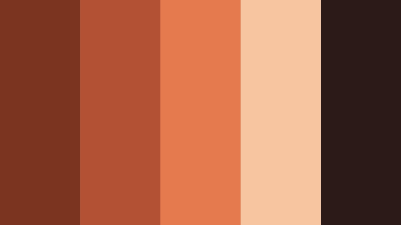 rustic campfire nights burnt cinnamon color palette with hex codes