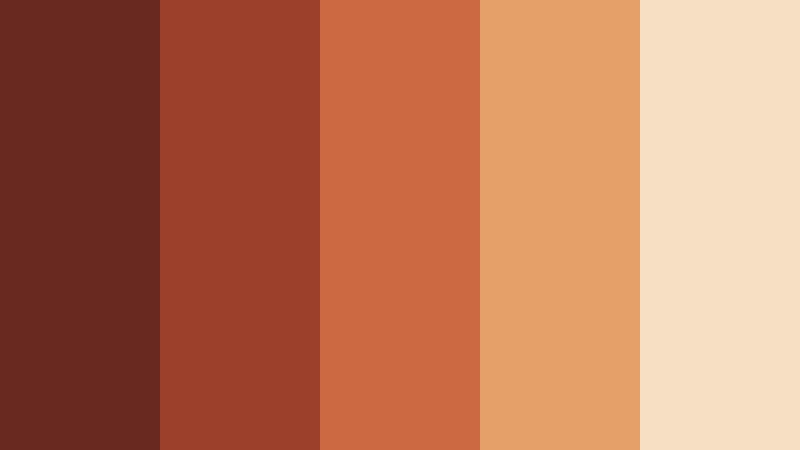 rustic frame by frame burnt sienna red color palette with hex codes