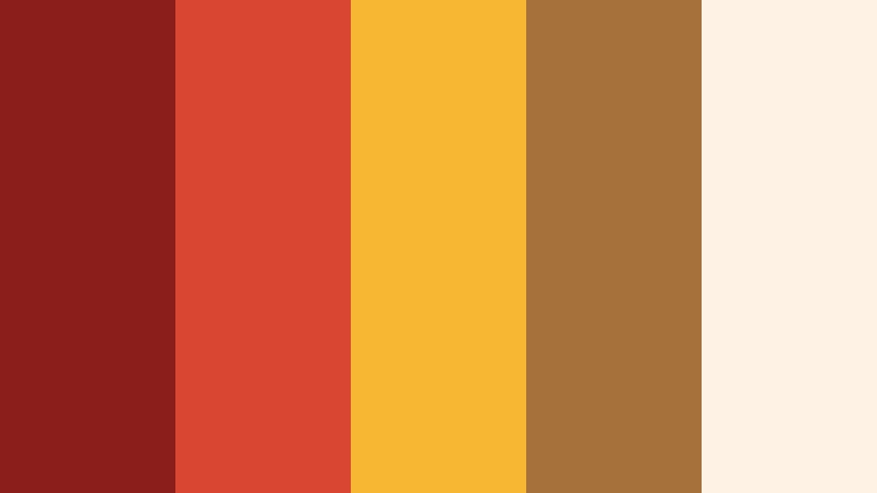 rustic hearth supper red and gold restaurant color color palette with hex codes