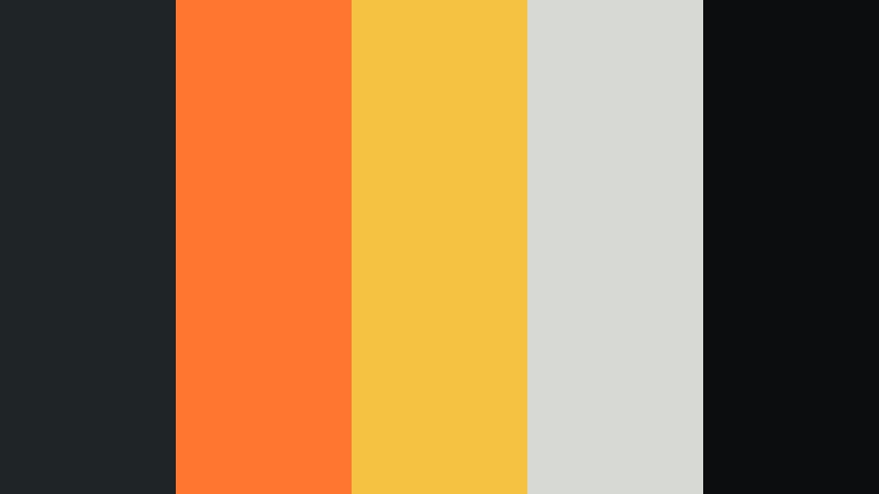 safety flash charcoal and orange construction company color color palette with hex codes