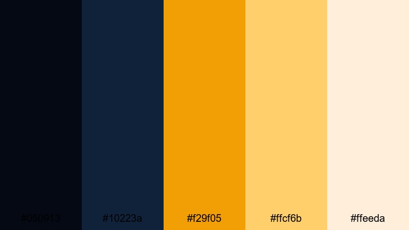 saffron and sapphire night arabian nights color palette with hex codes