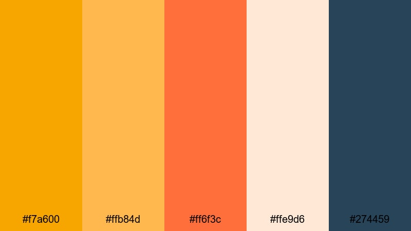 saffron citrus punch saffron color palette with hex codes