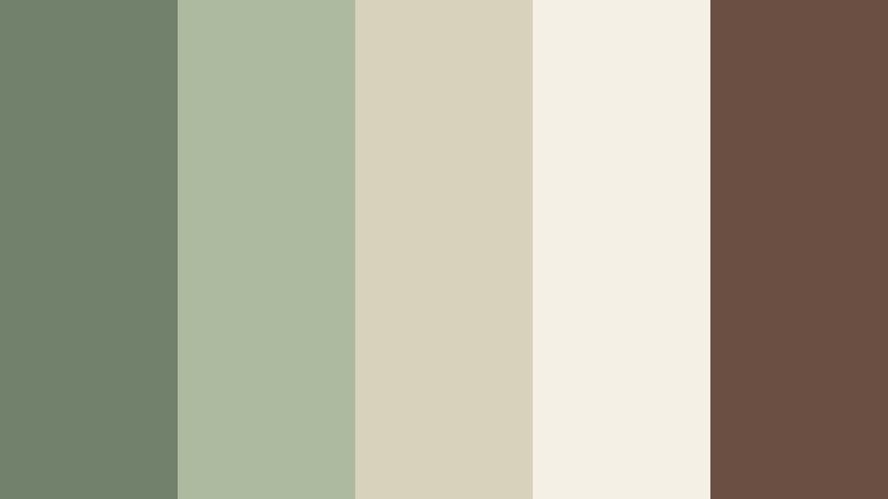 sage bistro minimal food video color color palette with hex codes