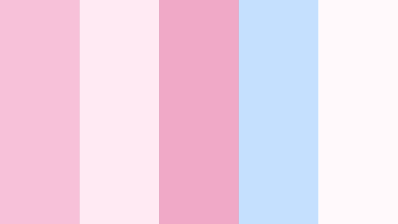 sakura screen glow feather pink color palette with hex codes