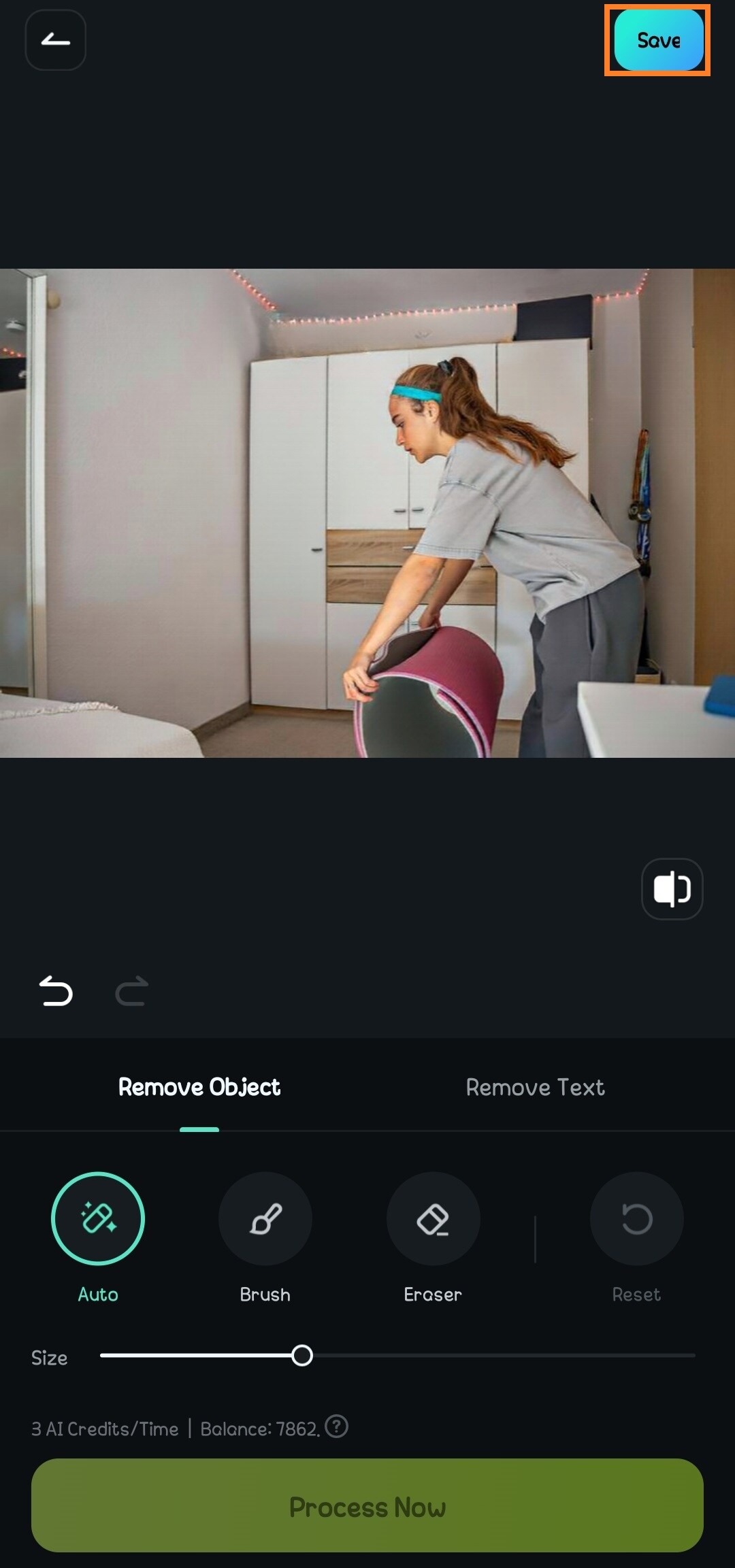 save your edited image