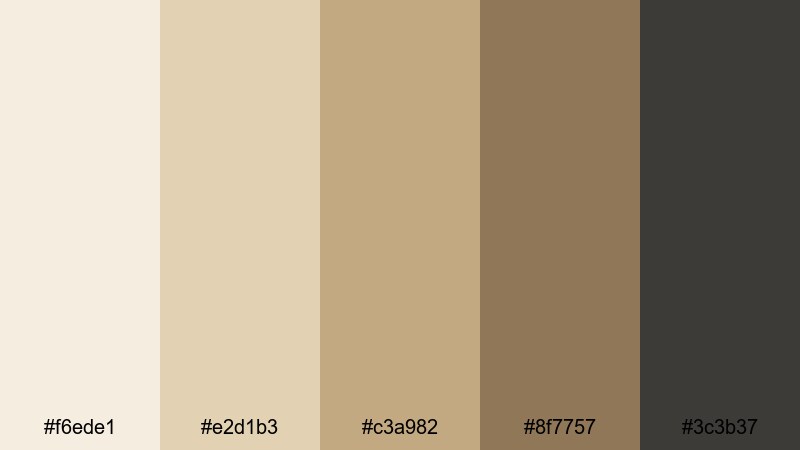 sandstone ui neutral tan color palette with hex codes