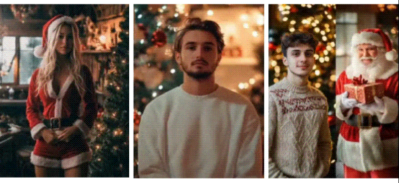 create santa claus video with filmora