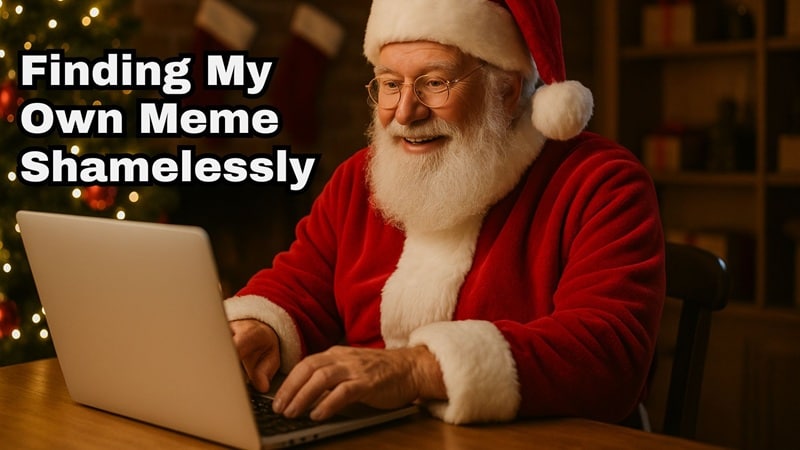 looking up funny santa claus meme
