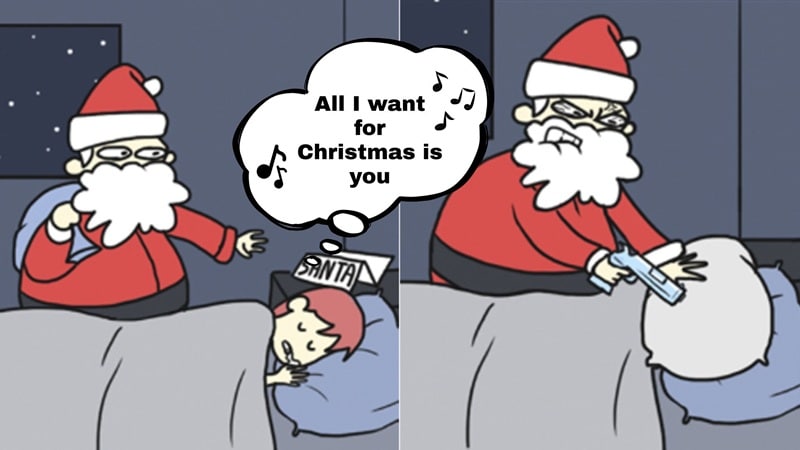 santa claus meme mariah carey song