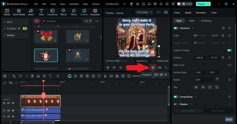 click the camera icon
