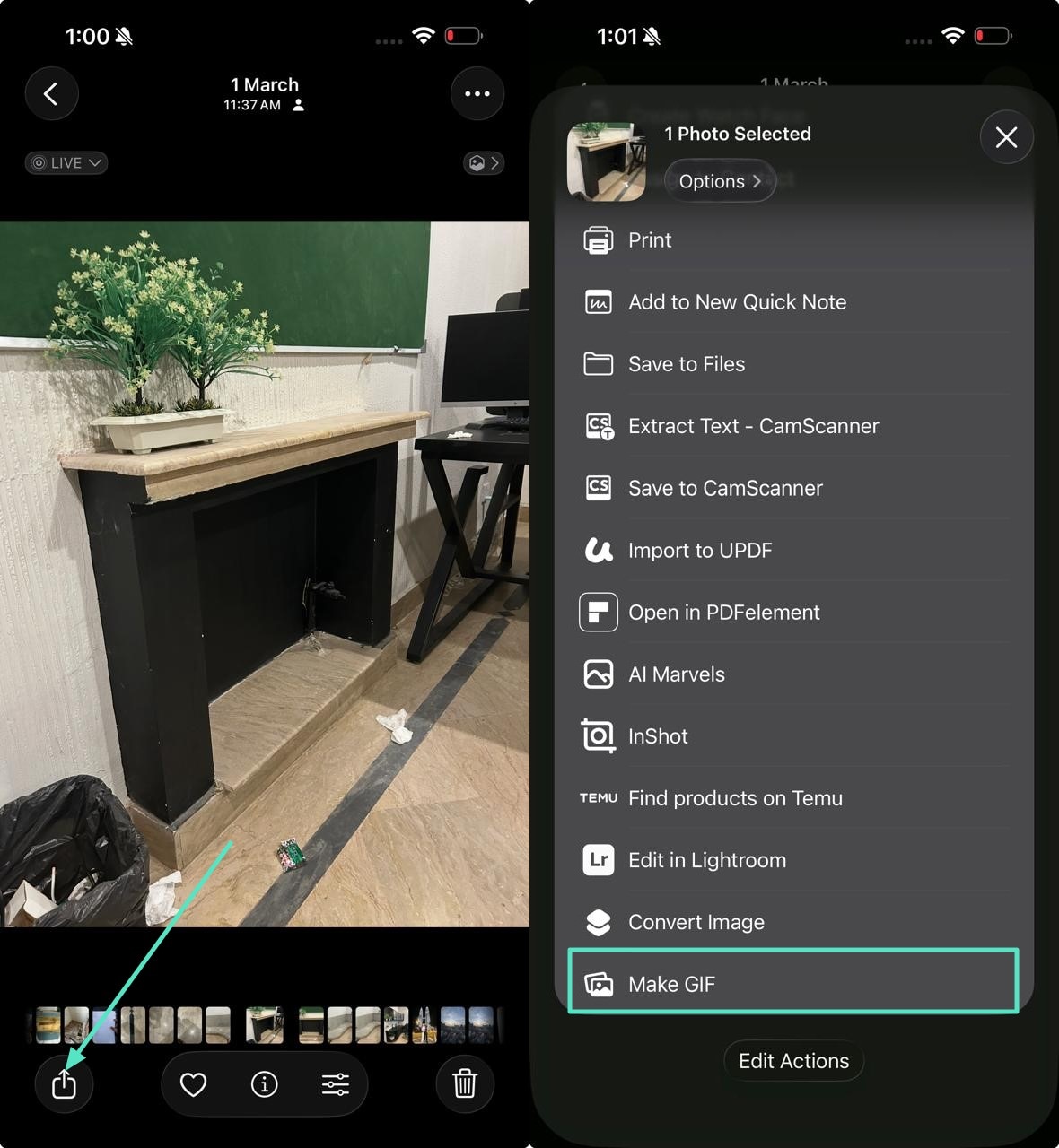 locate and tap make gif
