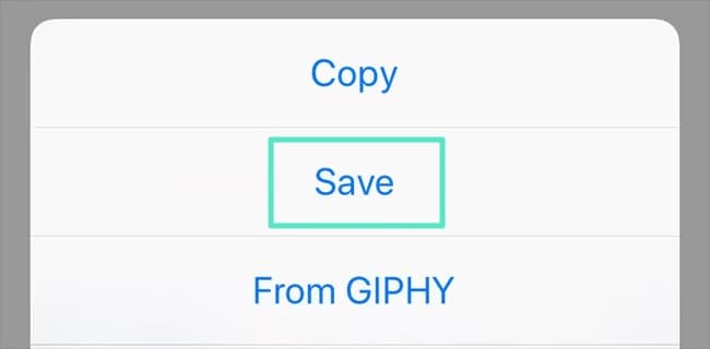 save imessage gif iphone