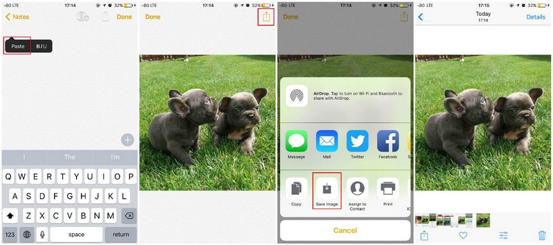 download instagram photo on iphone using share link