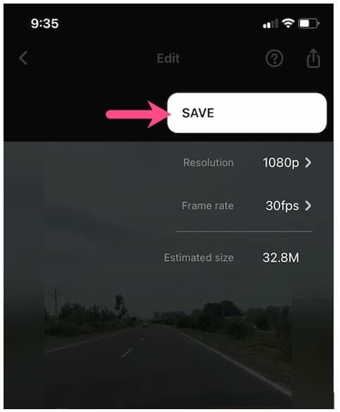 save video inshot